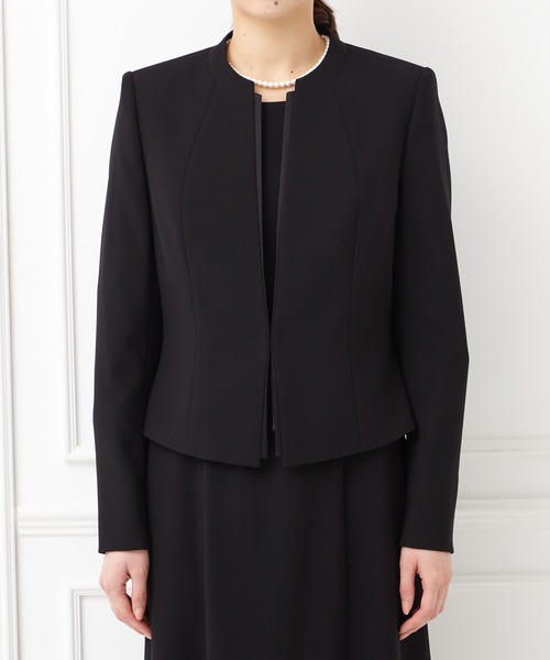 100 安いスーツ レディース 喪服 スタンドカラーサテン切替ジャケット Vライン前開きワンピース ロング丈ブラックフォーマルアンサンブル ビジネススーツ レディースファッション ファッション 22 3 Www Jesuitnola Org