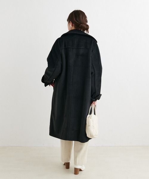 pual ce cin アウター ファンシーモッサビッグカラーコート