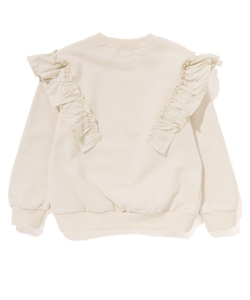 スウェット BABY MILO FLOWER FRILL CREWNECK K BABY MILO FLOWER FRILL CREWNECK BATHING