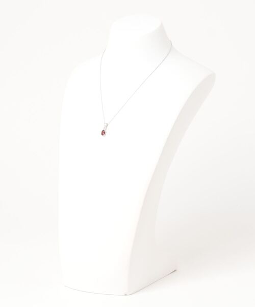 con affetto ネックレス シルバー925カラーストーンオーバルネックレス 