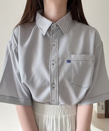 ブラウス シャツ ステッチフリルスリーブシャツ レディース セール】◇ステッチフリルスリーブシャツ（シャツ/ブラウス