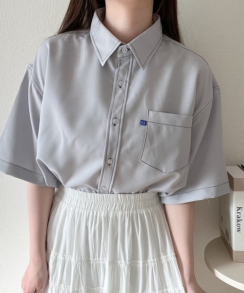 ブラウス シャツ ステッチシャツ レディース : ZOZOTOWN Yahoo