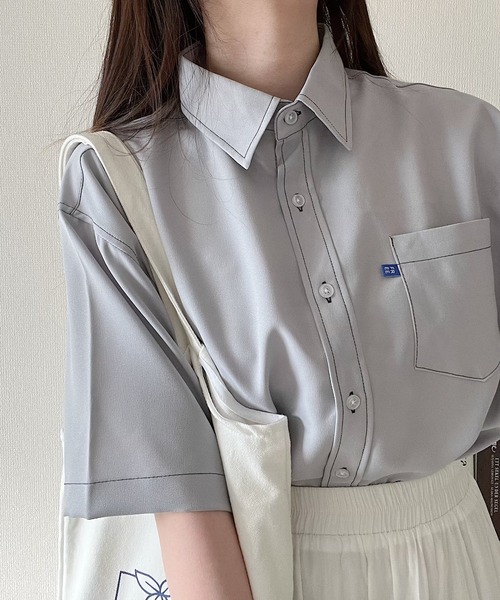 ブラウス シャツ ステッチシャツ レディース : ZOZOTOWN Yahoo