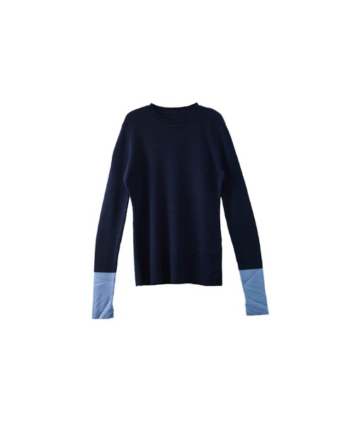 ニット セーター Bi Color Sleeve Knit レディース