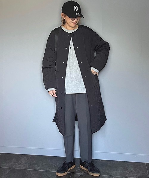 LOHEN ノーカラーコート ジャケット Louere（ルエレ） ノーカラーコート コート シャギーノーカラー