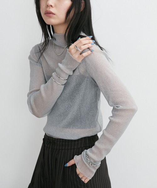 tシャツ ラメタートルシアートップス レディース | Aunt Marie's | 03