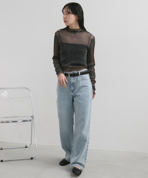 tシャツ ラメタートルシアートップス レディース | Aunt Marie's | 25