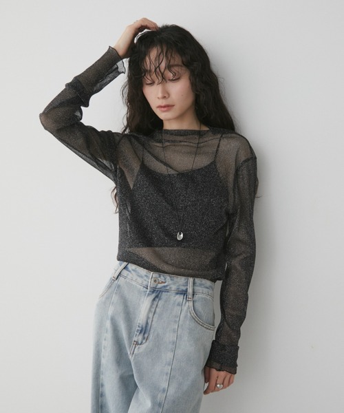 アンドマリー トップス Aunt Marie's（アントマリーズ） tシャツ ラメタートルシアートップス