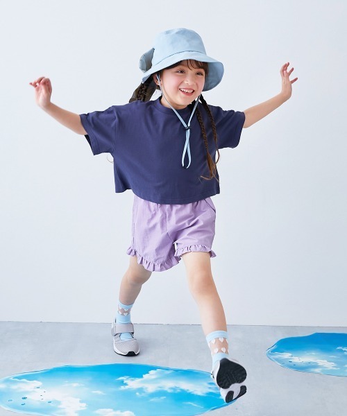 devirock（デビロック） パンツ 「水はじく」撥水ナイロン 裾フリル