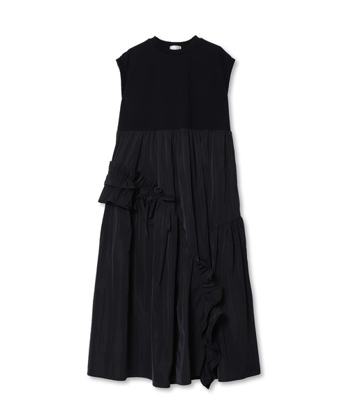 Re.Verofonna ワンピース アシンメトリーフリルドッキングワンピース 