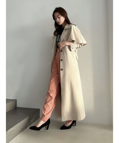 dazzlin（ダズリン） パンツ ハイウエストタックテーパードパンツ