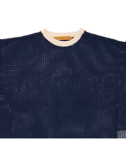 STUDIO SEVEN tシャツ Mesh Knit Tee「STUDIOSEVEN/スタジオ
