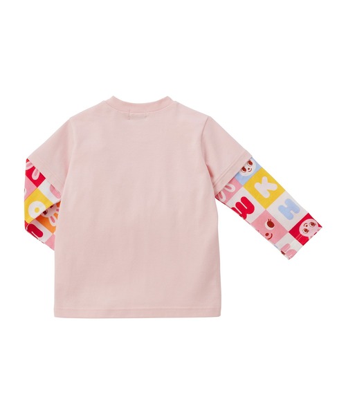 お買い得　新品未使用　MIKI HOUSE うさこ長袖カットソー 2点セット MIKI HOUSE（ミキハウス） 長袖Tシャツセット(ピンク:うさこ) (70-80cm