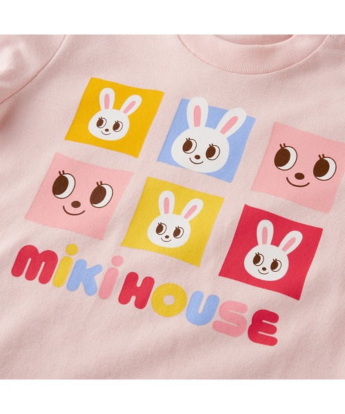 MIKI HOUSE（ミキハウス） tシャツ パズルブロックうさこ長袖Tシャツ