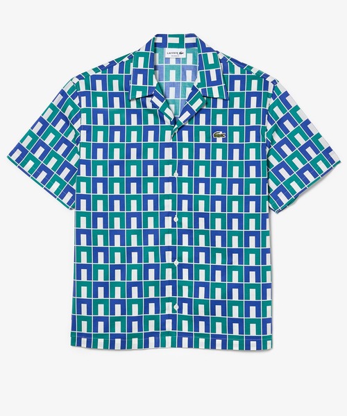 【LACOSTE】オールオーバー ロゴ プリント ラウンジ Tシャツ ♪ LACOSTE】オールオーバー ロゴ プリント ラウンジ Tシャツ ♪