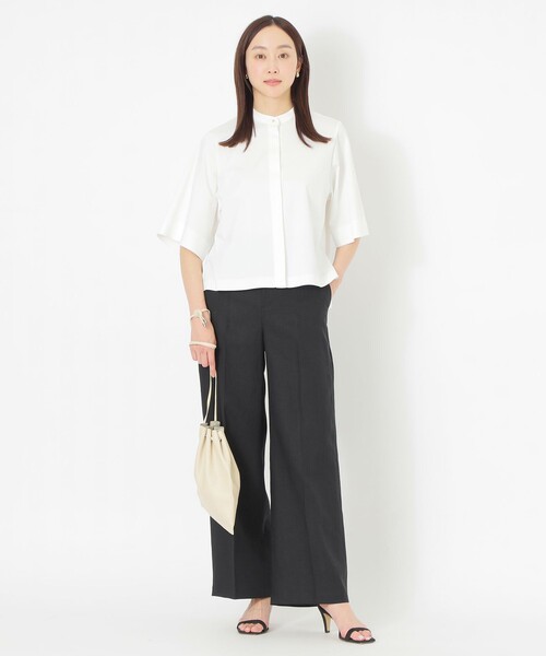 ブラウス シャツ 「DRESOPHY」シャツ レディース S.ESSENTIALS ブラウス シャツ 「DRESOPHY」シルキースムース