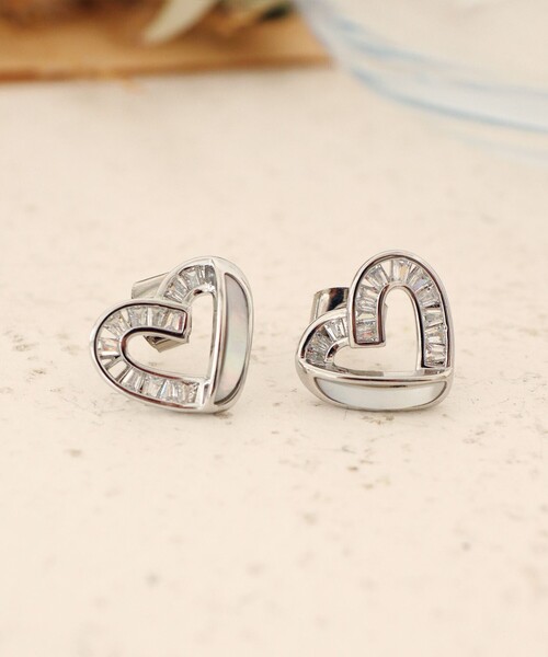 Tiaclasse ピアス 「金属アレルギー対応」ハートモチーフピアス
