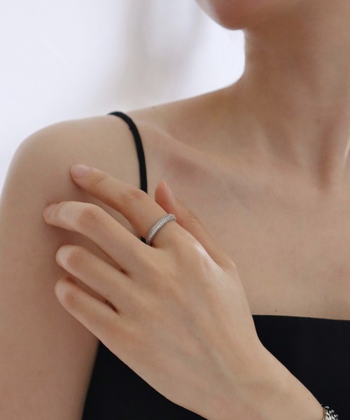 Daniel Wellington 指輪 リング PAVE CRYSTAL PENDANT RING