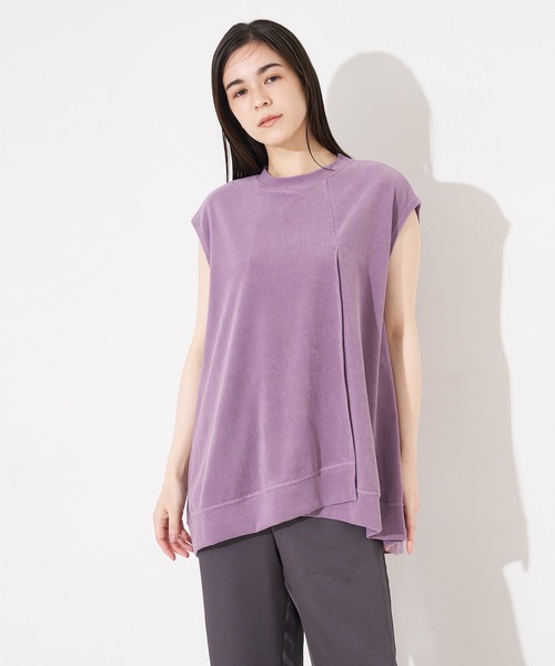 tシャツ ミニパイルフレアプルオーバー レディース