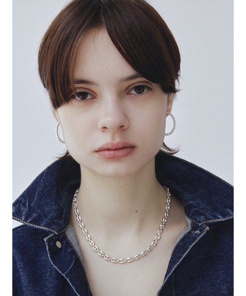 ピアス 「quip queint」bowling hoop pierce / ボウリング フープ ピアス レディース メンズの画像