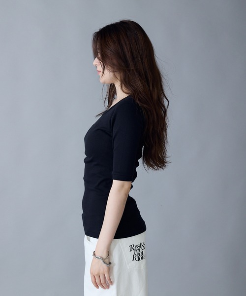 Robert P. Miller tシャツ R.P.miller/ミラー パネルリブH/S 5分