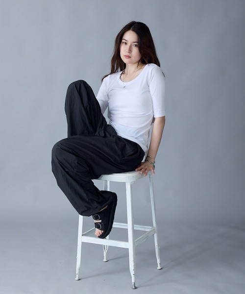 Robert P. Miller tシャツ R.P.miller/ミラー パネルリブH/S 5分