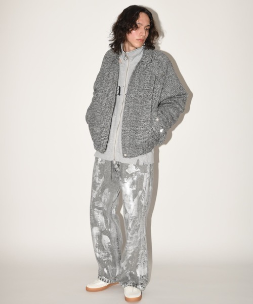 USA製ヴィンテージManhattanヘリンボーンウールブルゾン渋かっこいい SUPERTHANKS（スーパーサンクス） ブルゾン アウター ヘリンボーン素材