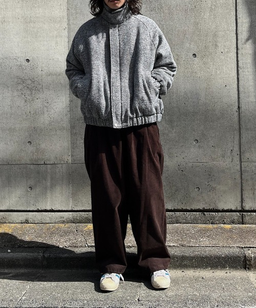 SUPERTHANKS（スーパーサンクス） ブルゾン アウター ヘリンボーン素材