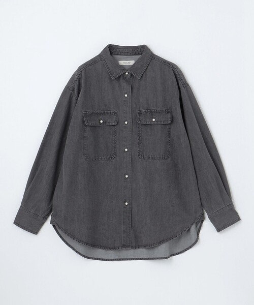 極美品✨️25AW　￥6.6万　チノ　ブラウジング パール ボタン デニムシャツ SOMETHING パールボタンデニムシャツ|SOMETHING|サムシング