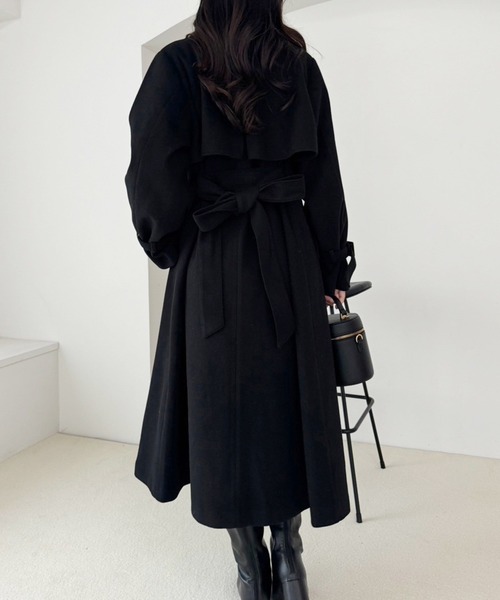 one after another NICE CLAUP ステンカラーコート コート ロング