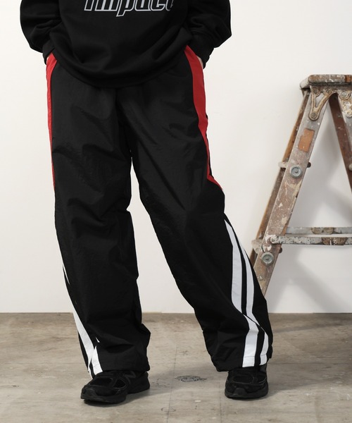 SUGGESTION パンツ SUGGESTION/サジェッション サイドライン ナイロン