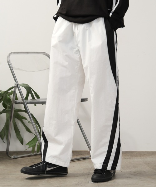 SUGGESTION パンツ SUGGESTION/サジェッション サイドライン ナイロン