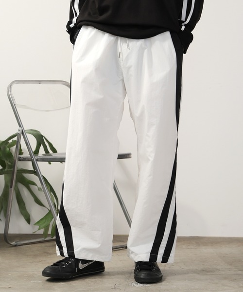 SUGGESTION パンツ SUGGESTION/サジェッション サイドライン ナイロン