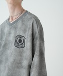 トレーナー スウェット スプレーダイ胸刺繍Vネ...の詳細画像3