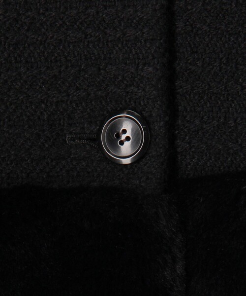 TOMORROWLAND collection ノーカラーコート コート ケーブルクロス