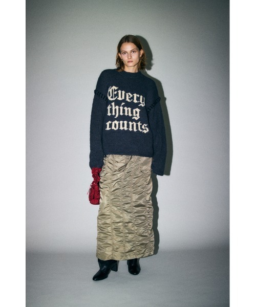 MOUSSY ニット セーター 「ライトブラックWEB限定カラー