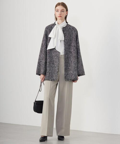 【CLASSY.1月号掲載・洗える】 クリーンブロード ボウタイブラウス セール】【CLASSY.1月号掲載・洗える】 クリーンブロード