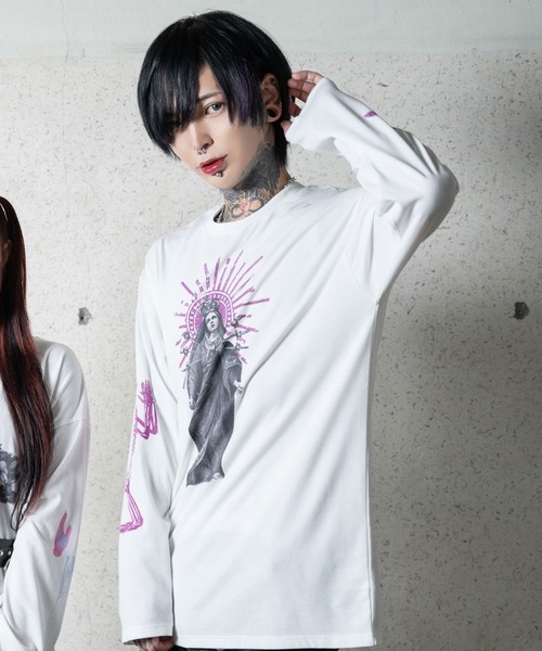 Deviants tシャツ アートプリントビッグL/T レディース メンズ
