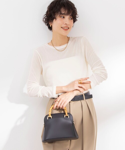 大人上品なおすすめコーデ NOLLEY'S Sophi tシャツ シアーフライス ロンT レディース トップス