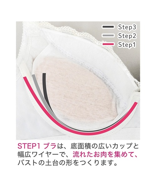 ブラジャー ウェンディステップ1ブラ24A2 ブラデリス 育乳補整 補正下着 | BRADELIS NewYork | 14