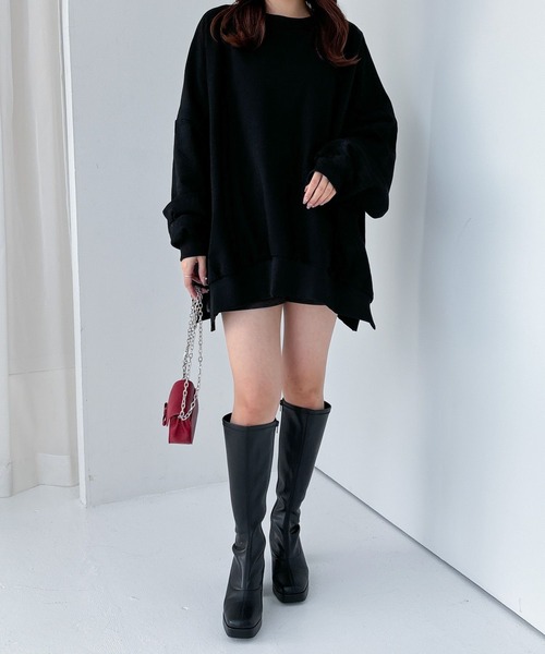 トレーナー スウェット WEB限定　スーパーBIGシルエット裏毛スウェット　290251 レディース | Heather | 10