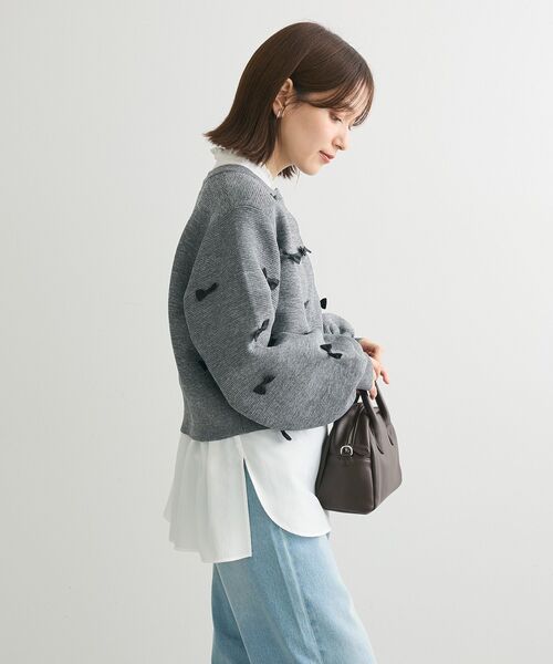 ♥️　Green Parks  袖キャンディスリーブブラウス　ライラック Green Parks ブラウス シャツ フリルカラーシャツ レディース