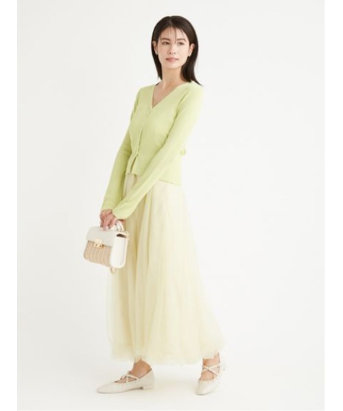 【美品】CELFORD バルーンチュールワンピース＆カーディガン　38 CELFORD｜バルーンチュールワンピース&カーディガン | Rakuten
