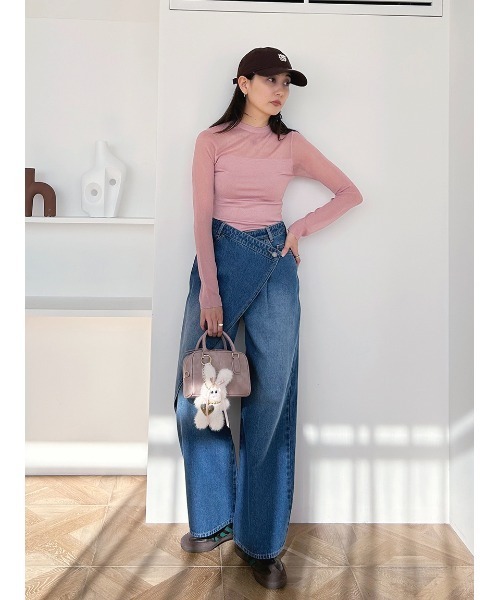 snidel Sustainableスカートライクデニム Sustainableスカートライクデニム(デニム)｜パンツ｜SNIDEL