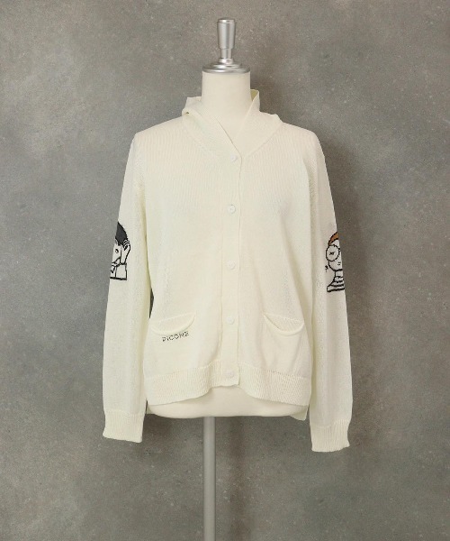 STUDIO PICONE（スタジオピッコーネ） カーディガン フード付きシアー