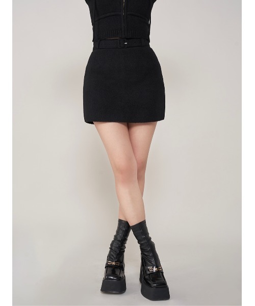 Darich スカート ベルトニットミニスカート : ZOZOTOWN Yahoo!店
