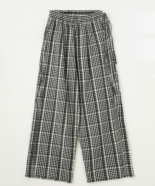 ⭐️ mrpandaです ROSE BUD パンツ CHECK SUCKER EASY PANTS レディース
