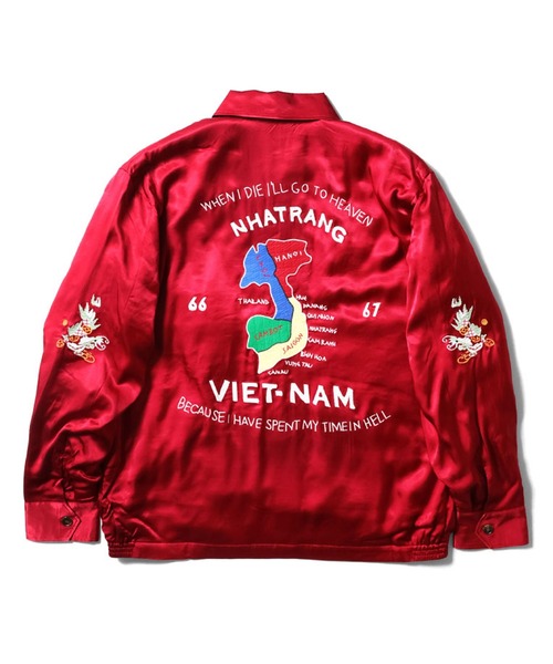 HOUSTON（ヒューストン） スカジャン レーヨンスカジャン(VIETNAM