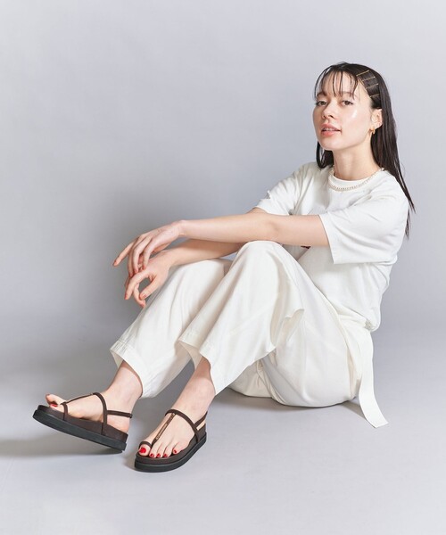   ★ Meena プラットフォーム フロップ サンダル BEAUTY＆YOUTH UNITED ARROWS サンダル メタルプレート