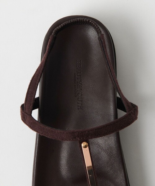BEAUTY&YOUTH UNITED ARROWS プラットフォーム サンダル BEAUTY＆YOUTH UNITED ARROWS サンダル Tストラップ